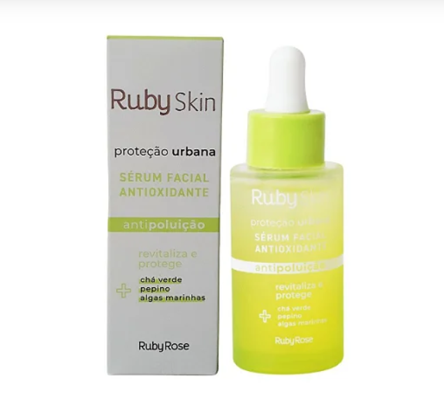 Sérum Facial Antioxidante Proteção Urbana Ruby Skin: A arma secreta contra o envelhecimento precoce e poluição
